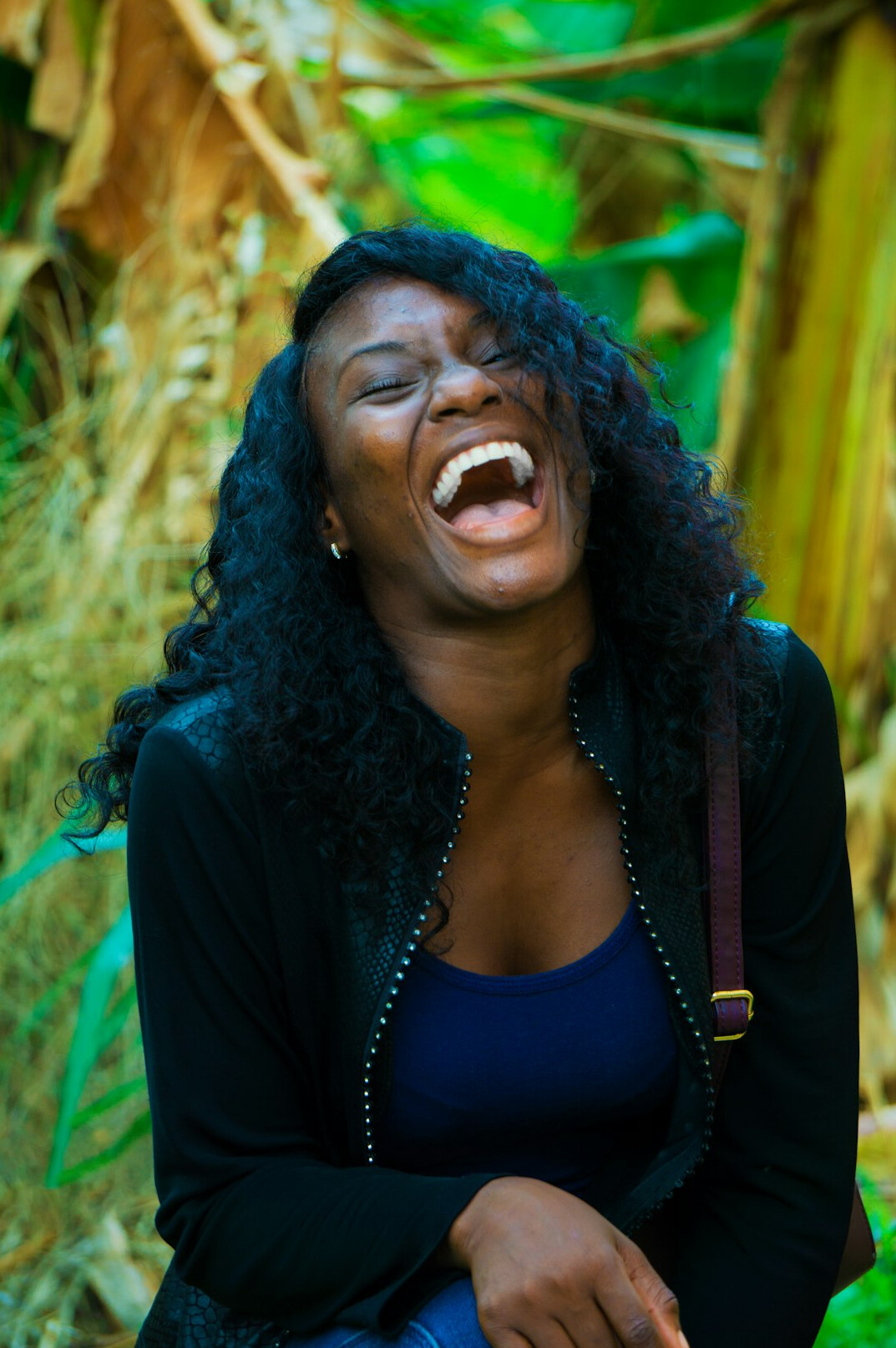 Portrait of a joyful Black woman