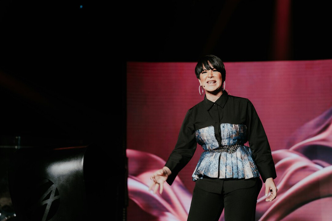 Speaker presenting on stage